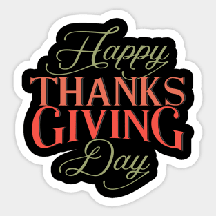 Happy Turkey Day Shirt Cute Little Pilgrim Gift Thanksgiving Sticker